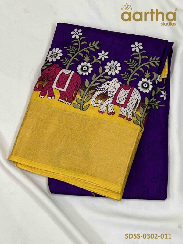 Designer Semi Silk Sarees