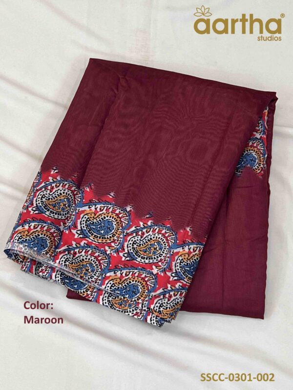 Soft Semi Chanderi Cotton Sarees