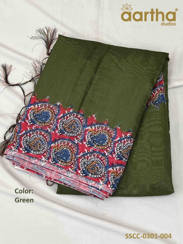 Soft Semi Chanderi Cotton Sarees