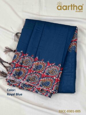 Soft Semi Chanderi Cotton Sarees