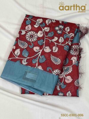 Soft Semi Chanderi Cotton Sarees