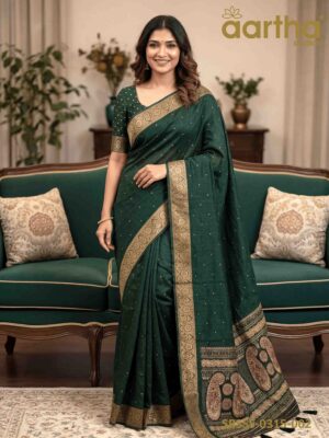 Semi Banarasi Soft Silk Sarees