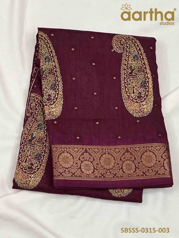 Semi Banarasi Soft Silk Sarees