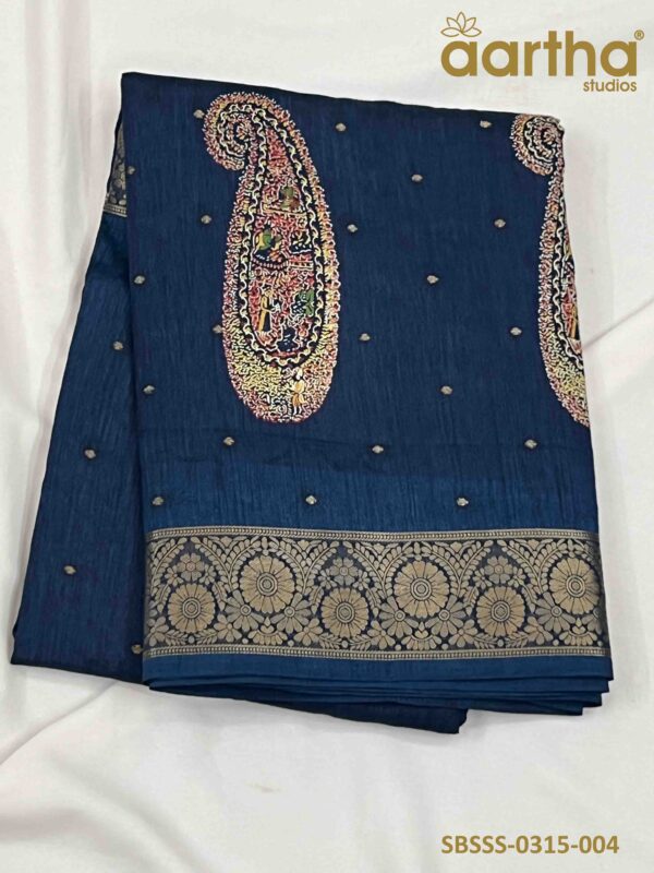 Semi Banarasi Soft Silk Sarees