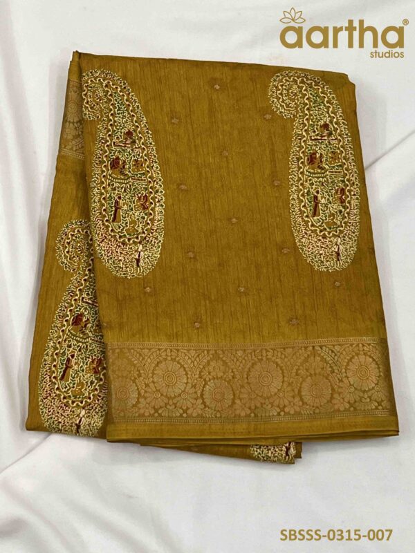 Semi Banarasi Soft Silk Sarees