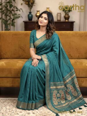 Semi Banarasi Soft Silk Sarees