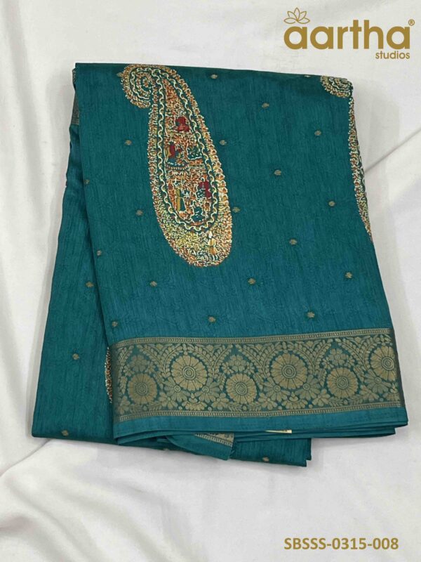Semi Banarasi Soft Silk Sarees