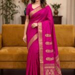Semi Banarasi Soft Silk Sarees