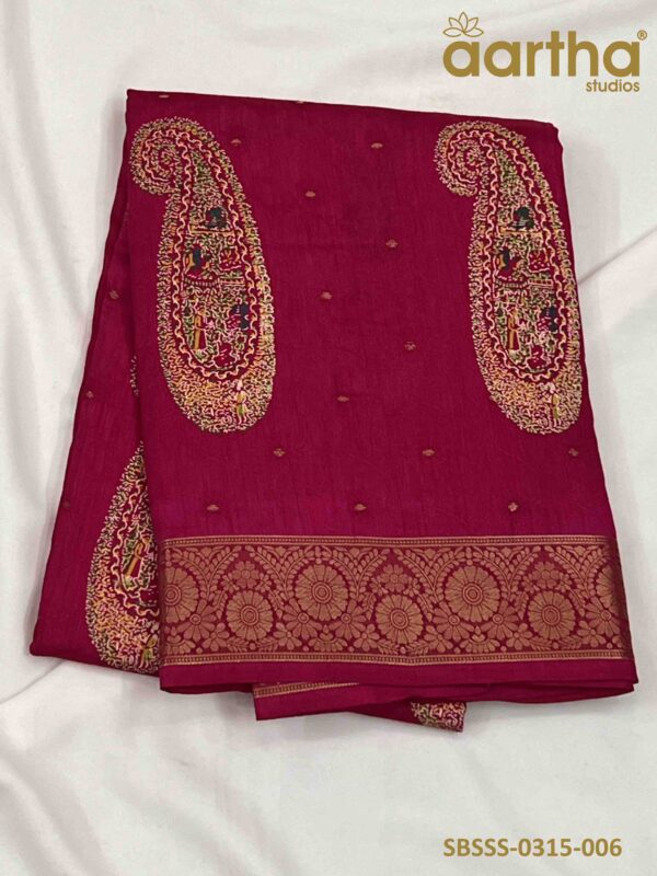 Semi Banarasi Soft Silk Sarees
