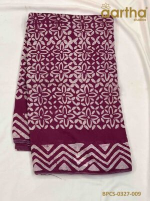 Batik Print Cotton Sarees