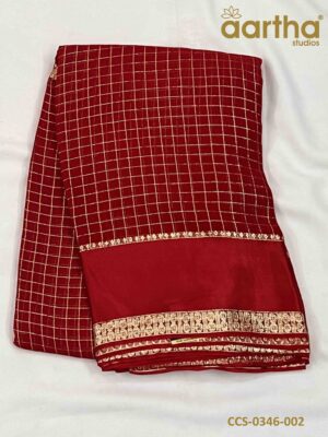 Chiffon Checks Sarees