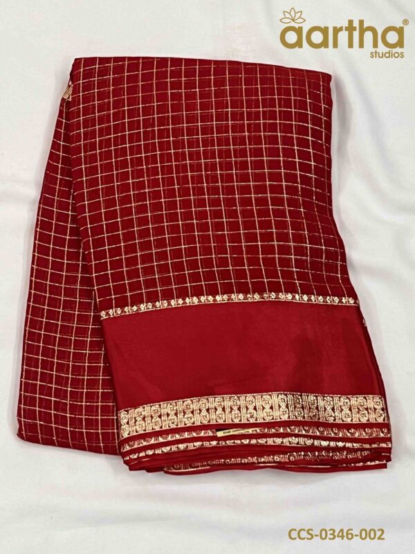 Chiffon Checks Sarees