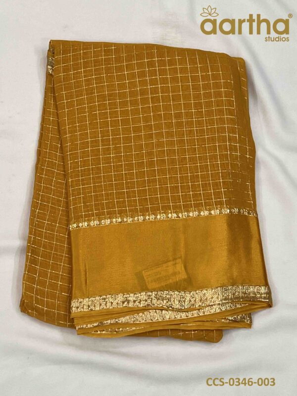 Chiffon Checks Sarees