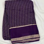 Chiffon Checks Sarees