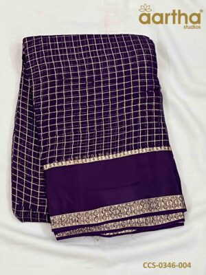 Chiffon Checks Sarees