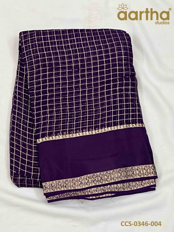 Chiffon Checks Sarees