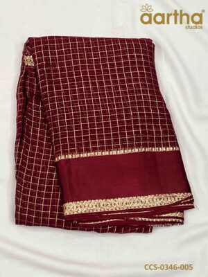Chiffon Checks Sarees