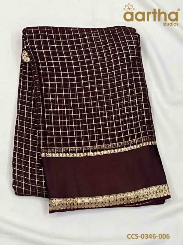 Chiffon Checks Sarees