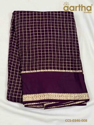 Chiffon Checks Sarees