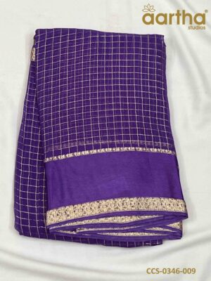 Chiffon Checks Sarees