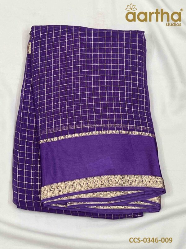 Chiffon Checks Sarees