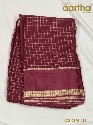 Chiffon Checks Sarees