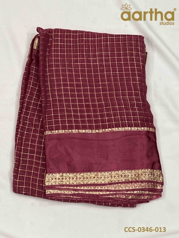 Chiffon Checks Sarees