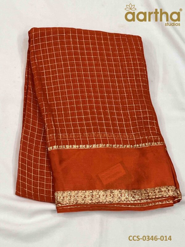 Chiffon Checks Sarees