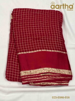 Chiffon Checks Sarees
