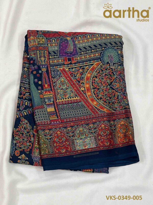 Viscos Kalamkari Sarees