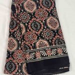 Ajrak Butter Crape Silk Sarees