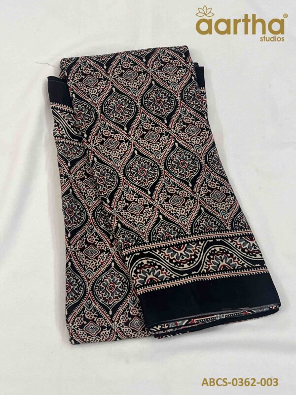 Ajrak Butter Crape Silk Sarees