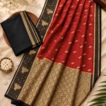 Raw Mango Silk Sarees Checks Border