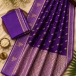 Raw Mango Silk Sarees Checks Border