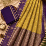 Raw Mango Silk Sarees Checks Border