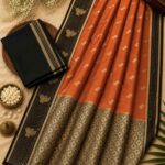Raw Mango Silk Sarees Checks Border