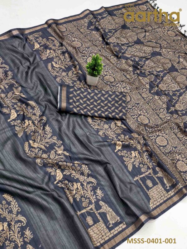 Matka Semi Silk Sarees