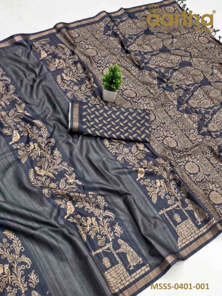 Matka Semi Silk Sarees