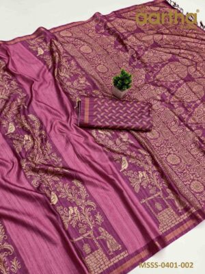 Matka Semi Silk Sarees