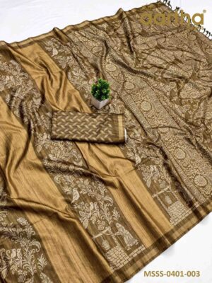 Matka Semi Silk Sarees
