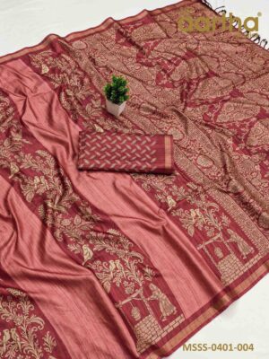 Matka Semi Silk Sarees