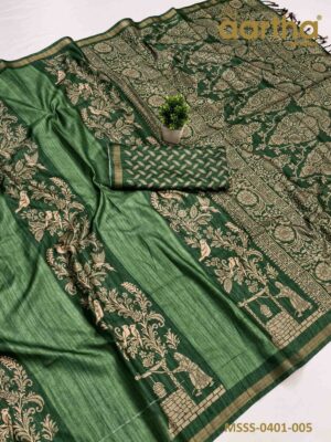 Matka Semi Silk Sarees