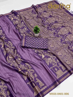 Matka Semi Silk Sarees