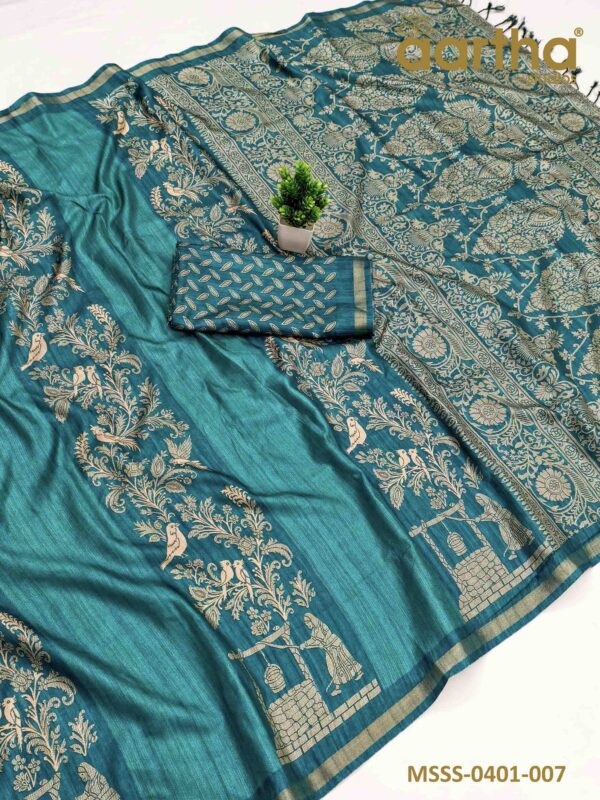 Matka Semi Silk Sarees