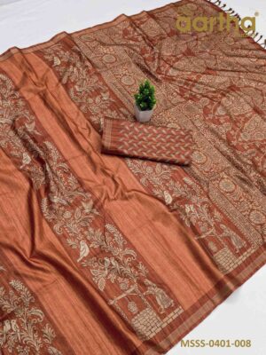 Matka Semi Silk Sarees