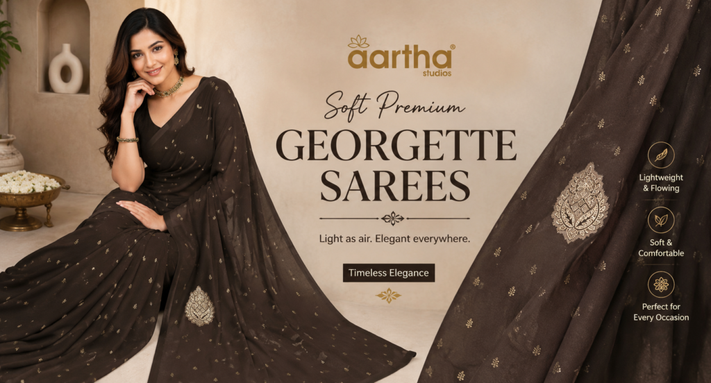 Soft Premium Georgette Sarees