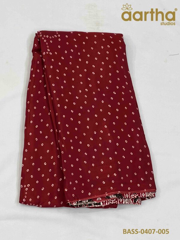 Bandhini Ajrakh Silk Sarees