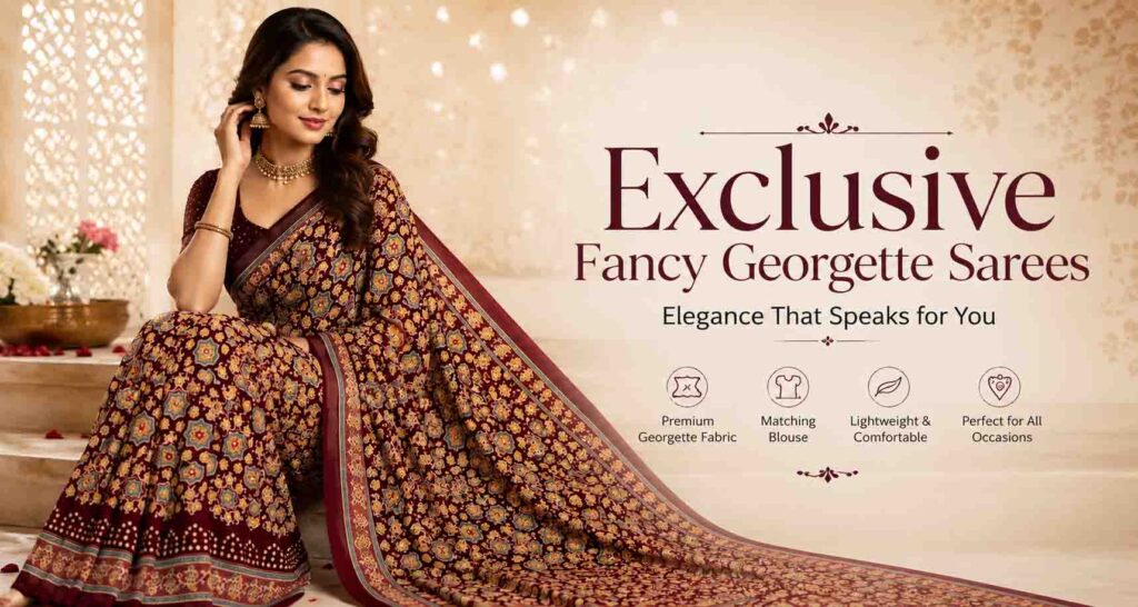 Exclusive Fancy Georgette Sarees