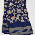 Georgette Zari Checks Sarees