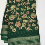 Georgette Zari Checks Sarees